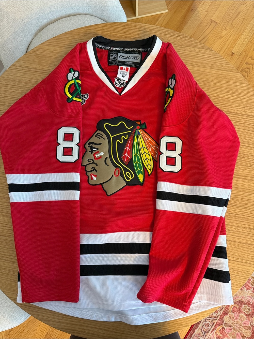 Reebok Men’s Red & Black Chicago Blackhawks Hockey Jersey #88 KANE